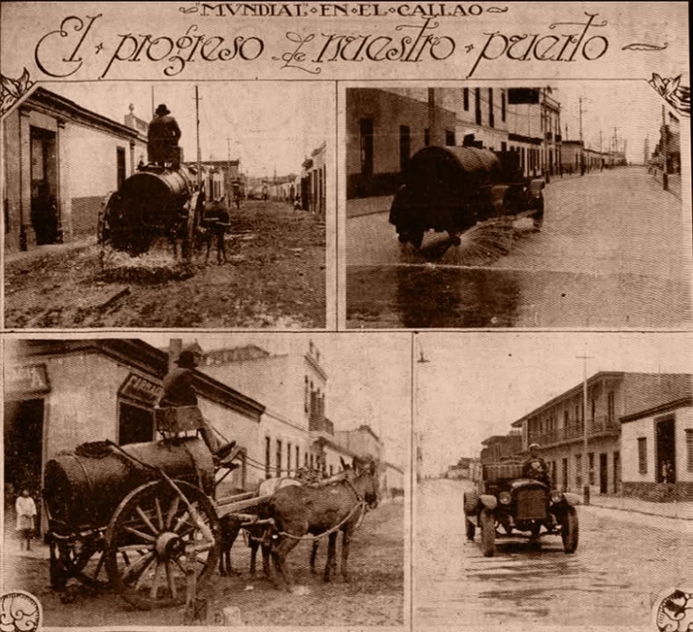 El Callao Moderniza su Sistema de Riego de Calles (1926)